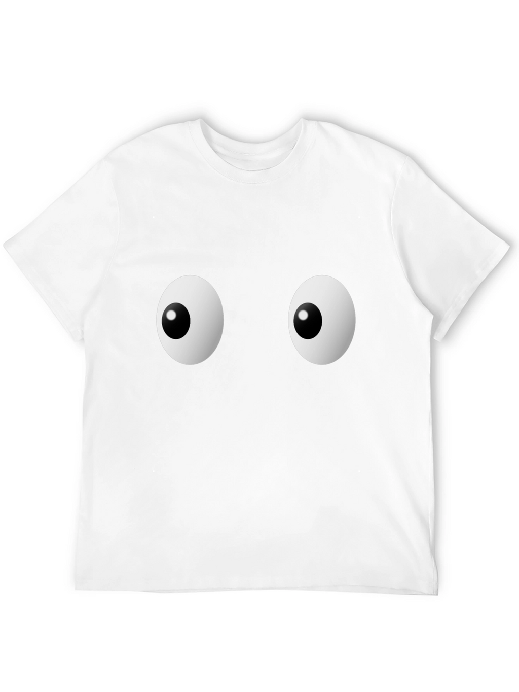 Funny Googly Eyes Graphic Black T-Shirt