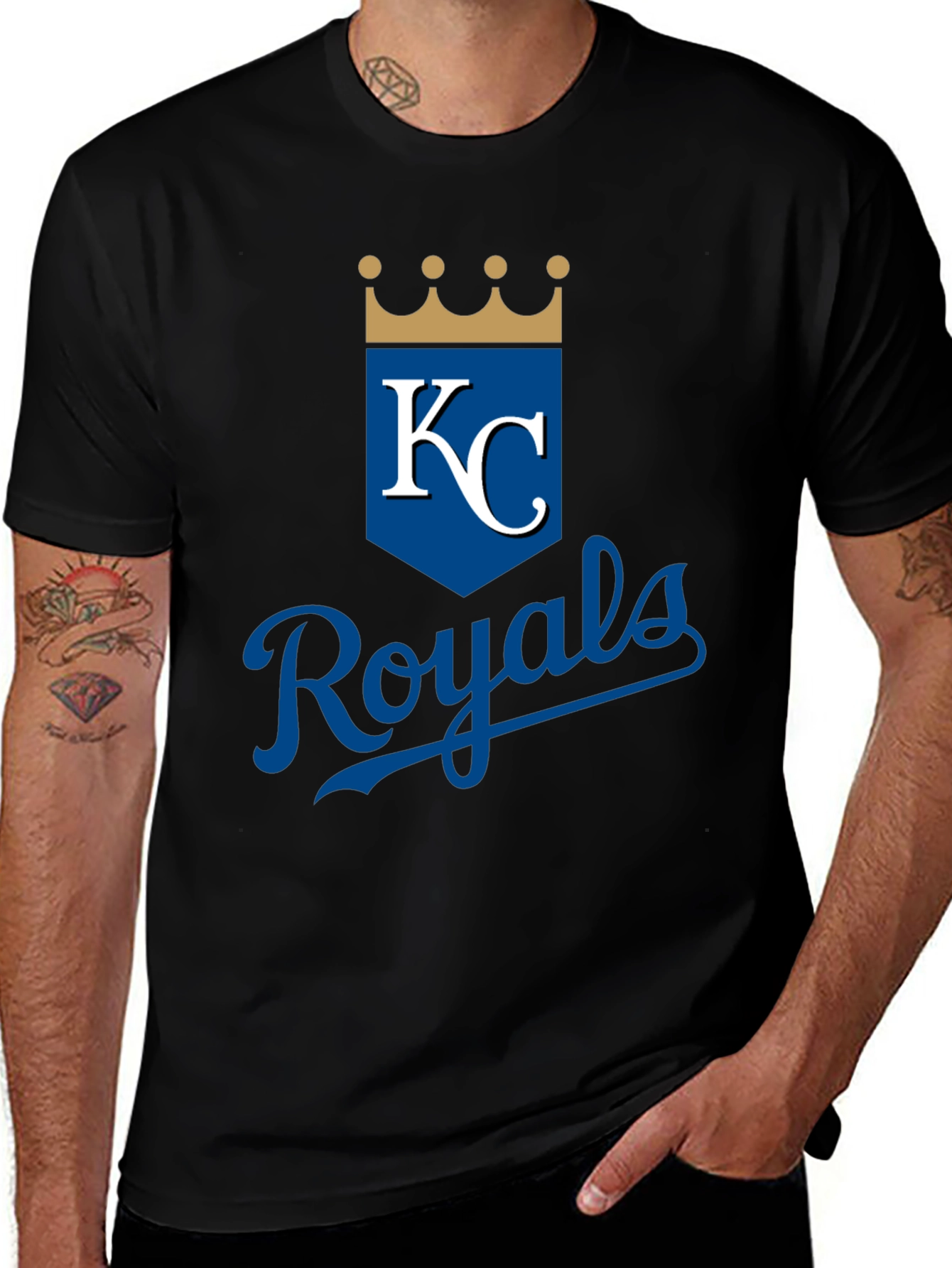 KC Royals Black T-Shirt | Baseball Fan Apparel