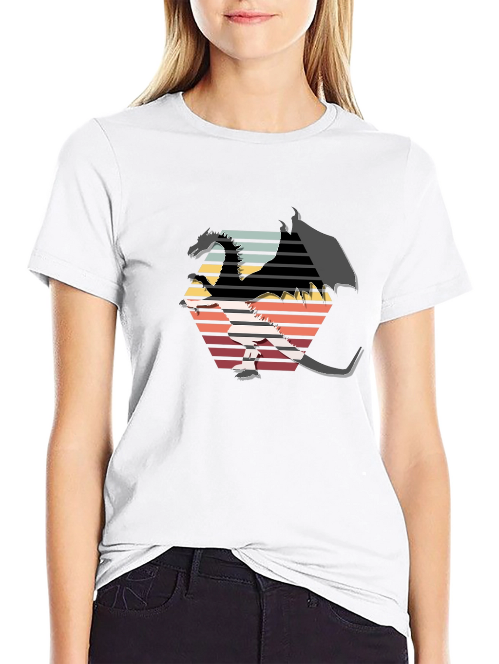 Retro Dragon Graphic Tee