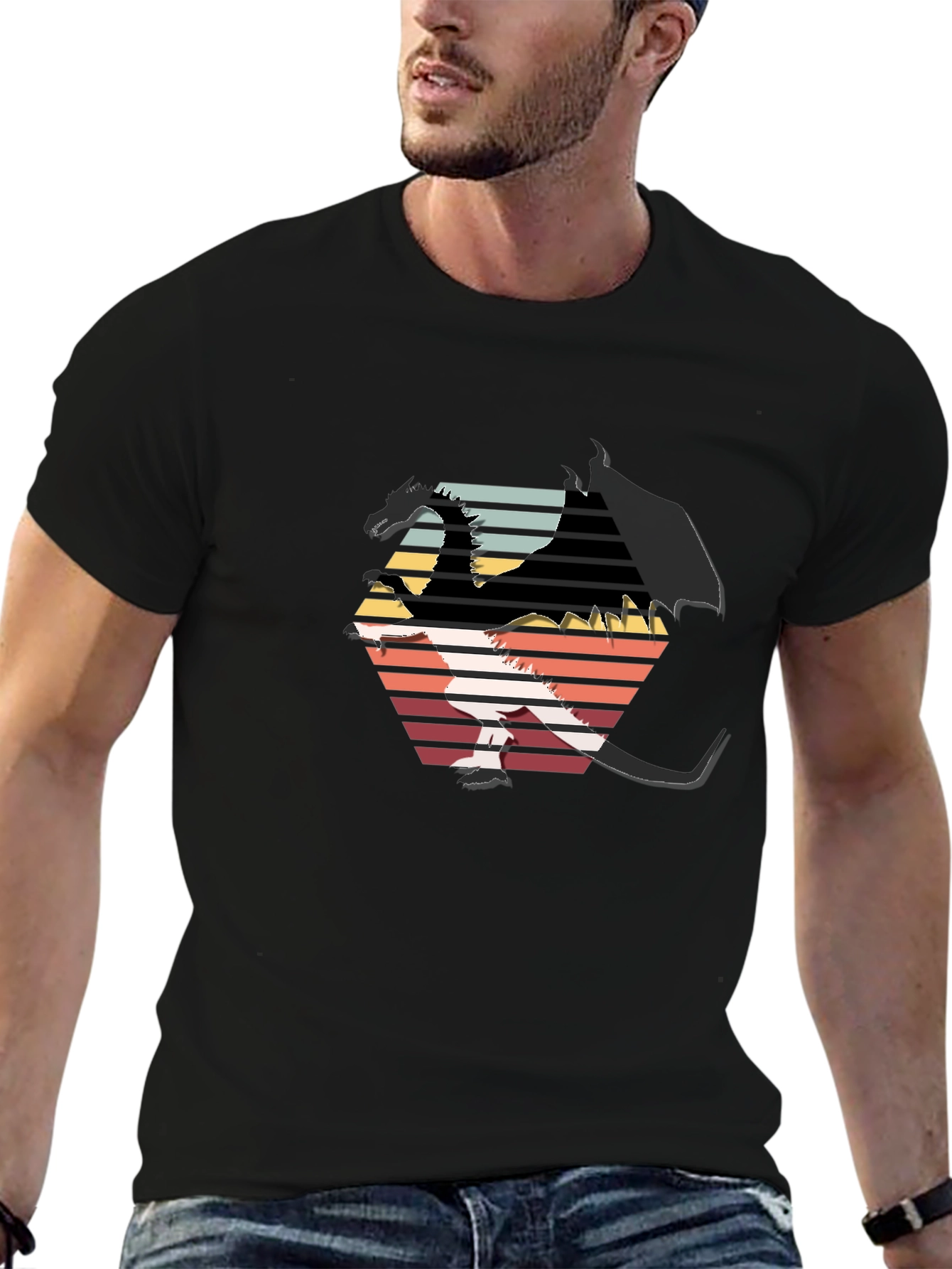 Retro Dragon Graphic Tee