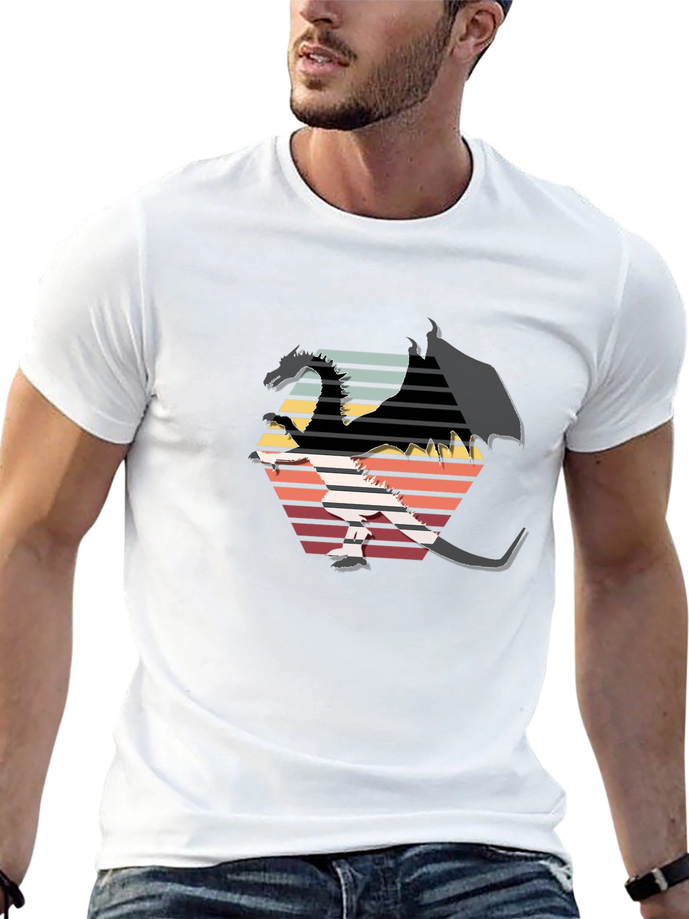 Retro Dragon Graphic Tee