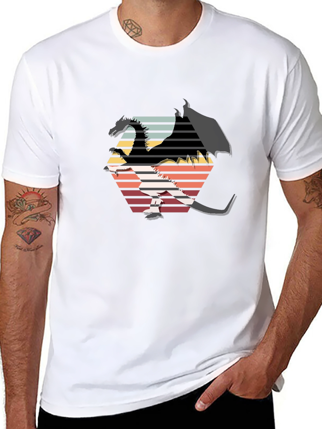 Retro Dragon Graphic Tee