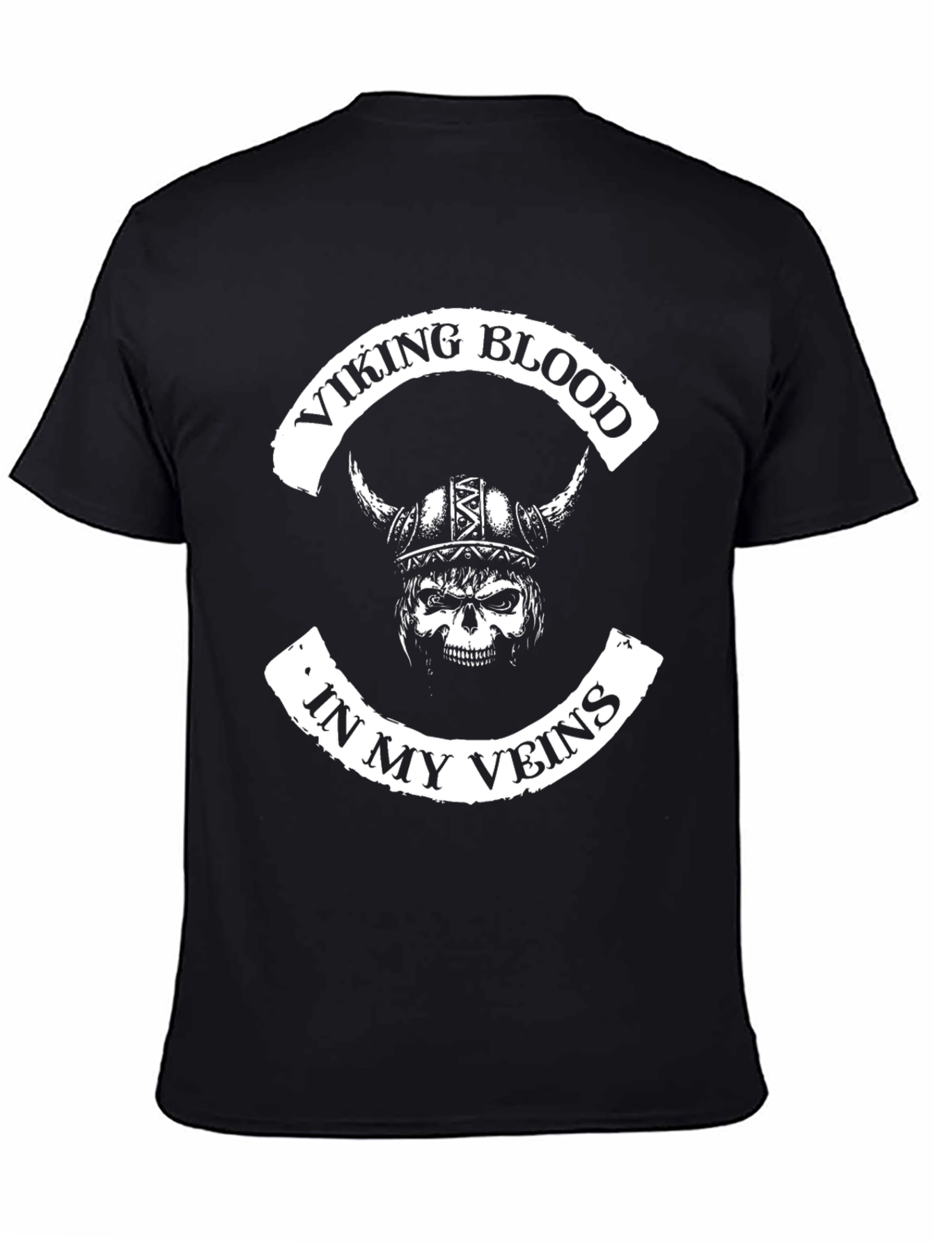 Viking Blood Graphic Print T-Shirt