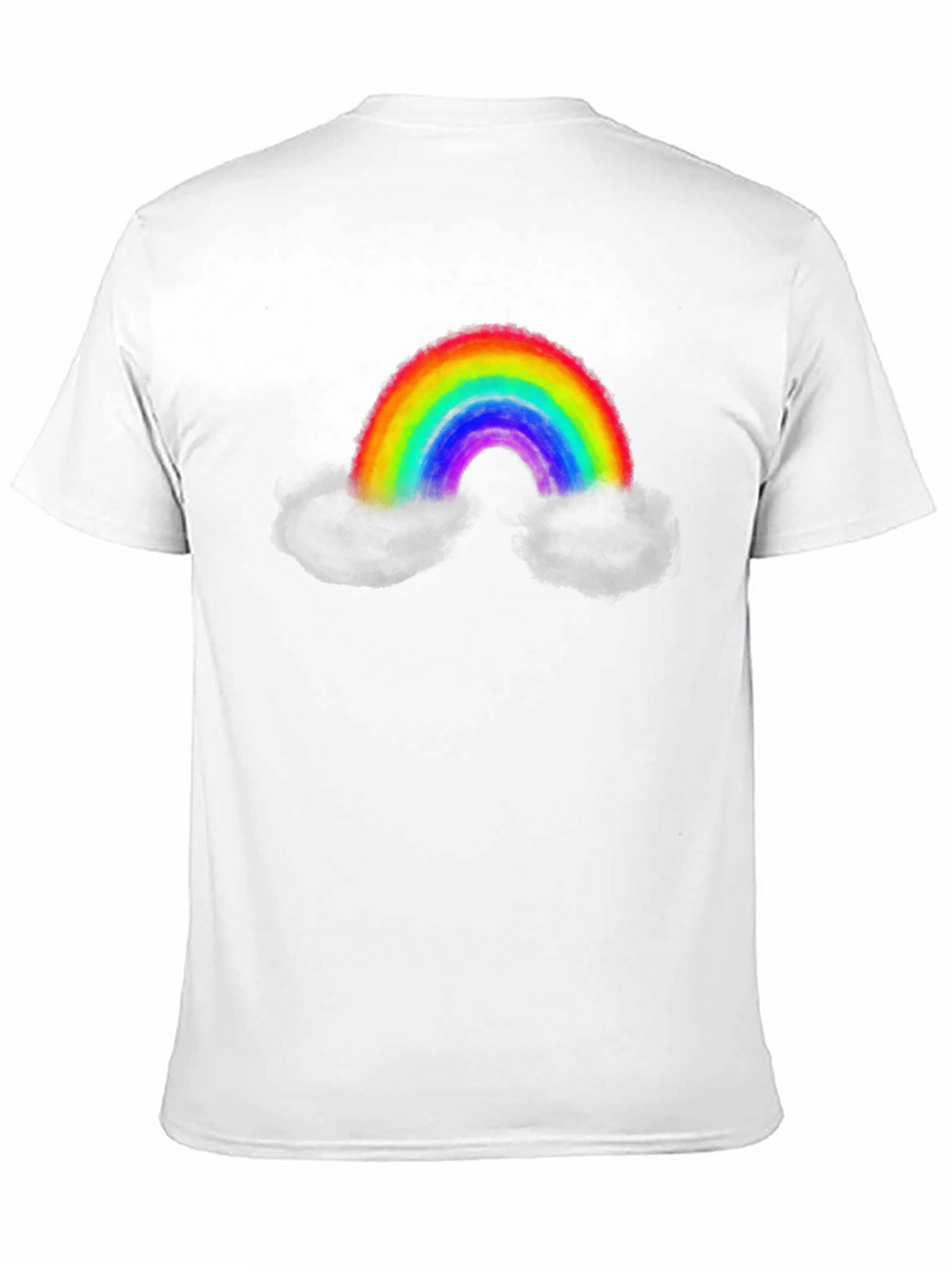 Rainbow Cloud Graphic Tee - Mens Black T-Shirt