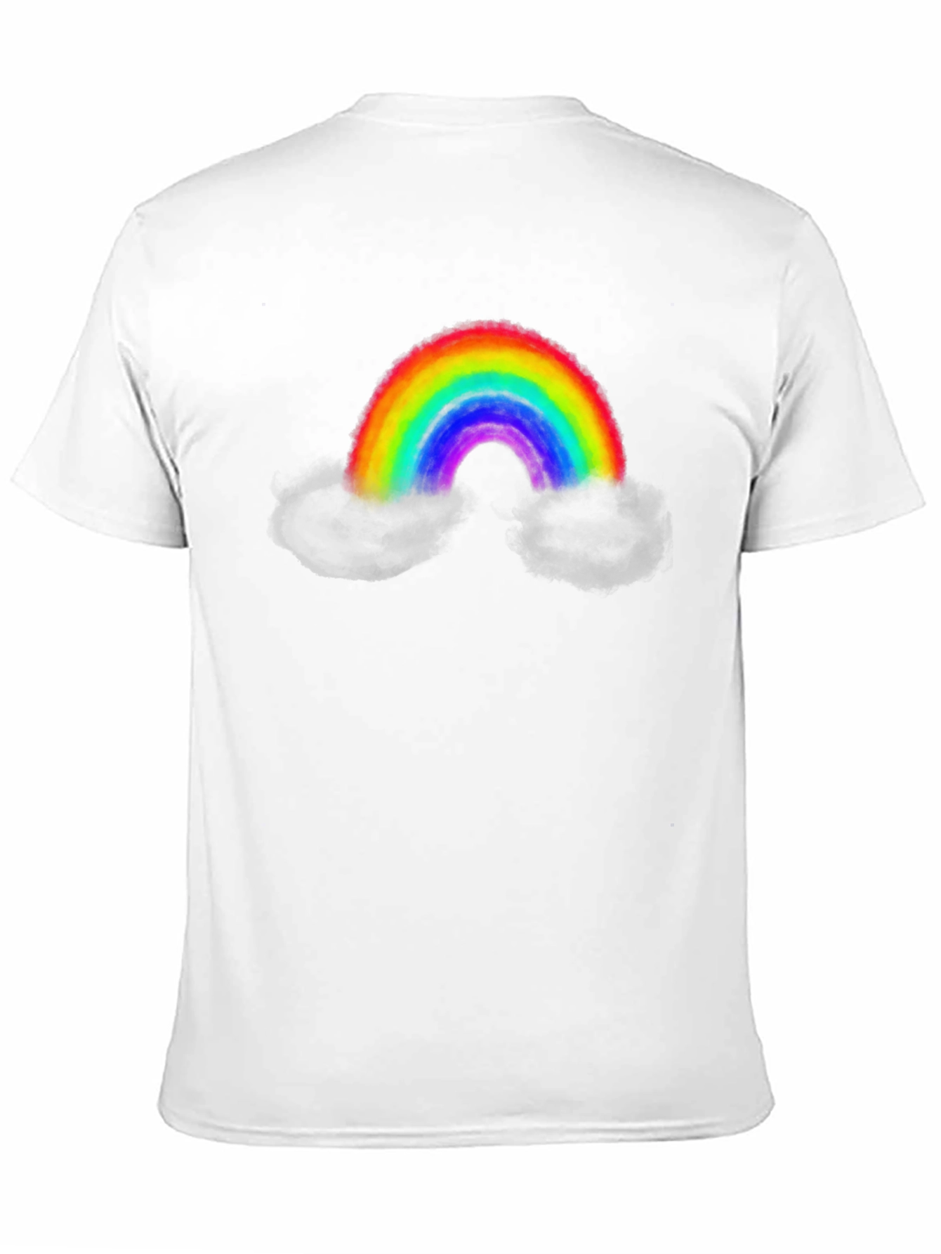 Rainbow Cloud Graphic Tee - Mens Black T-Shirt