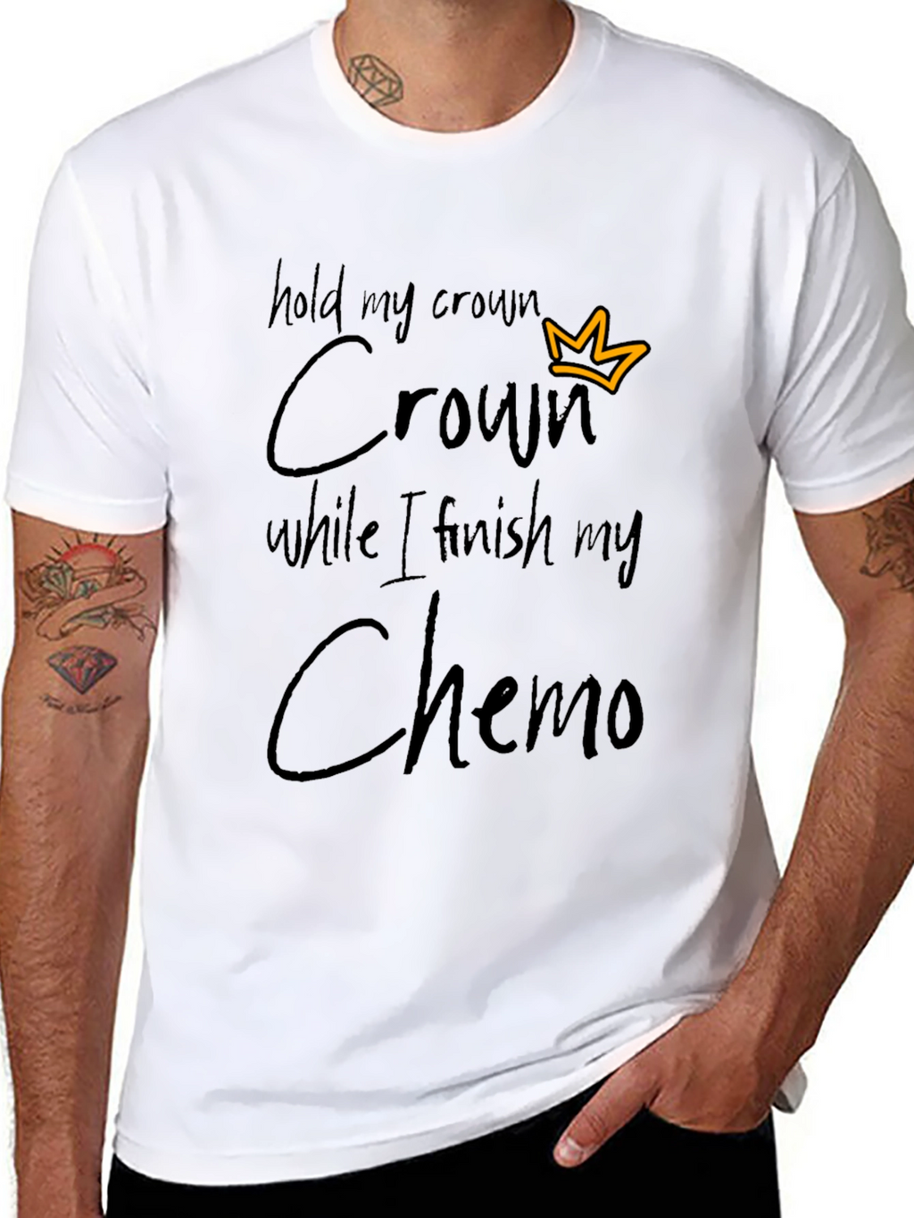 Hold My Crown Chemo T-Shirt - Black