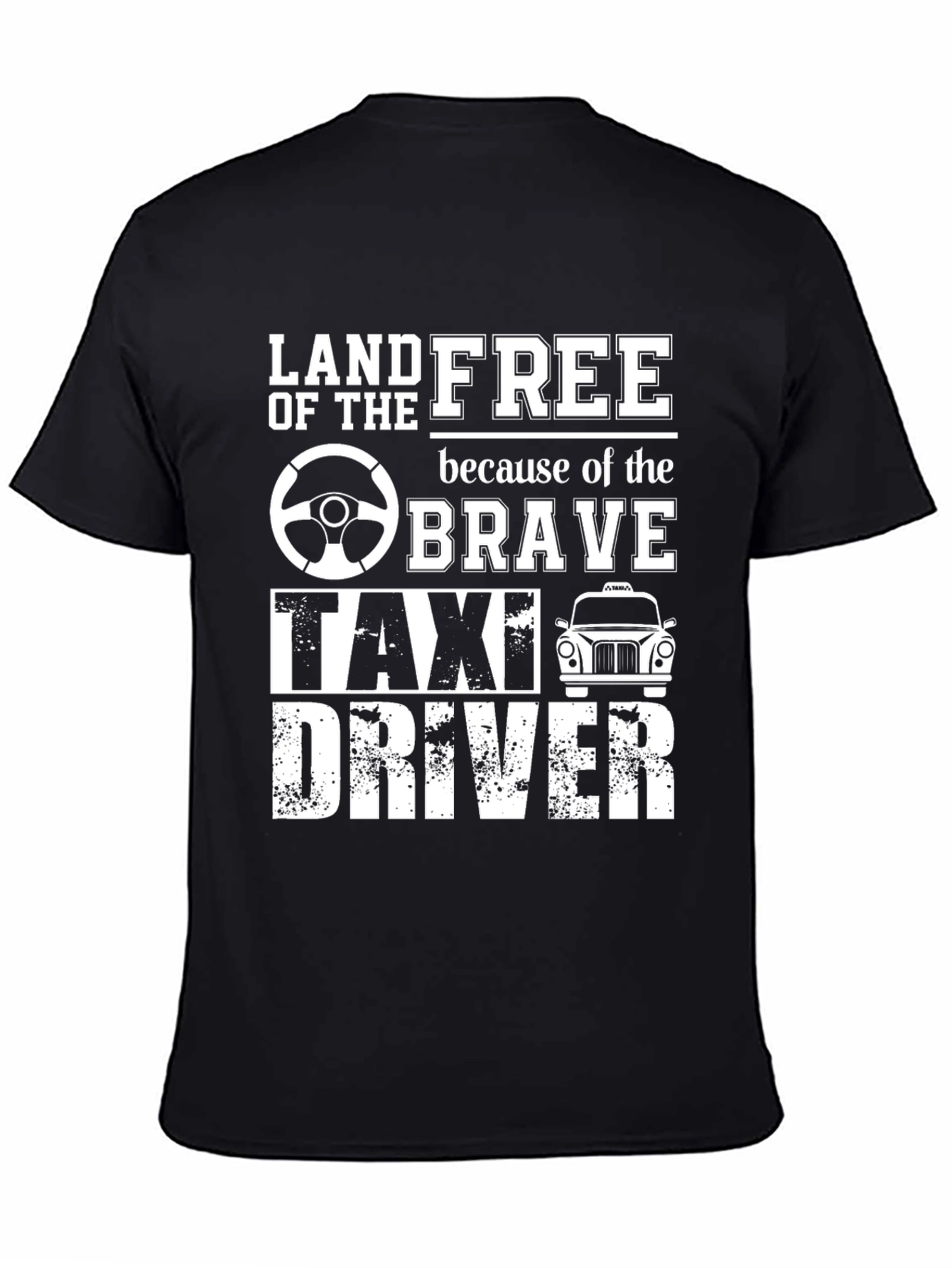 Land of the Free Taxi Driver T-Shirt