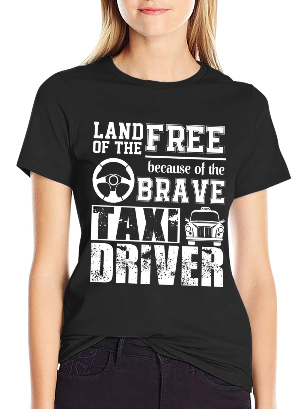 Land of the Free Taxi Driver T-Shirt