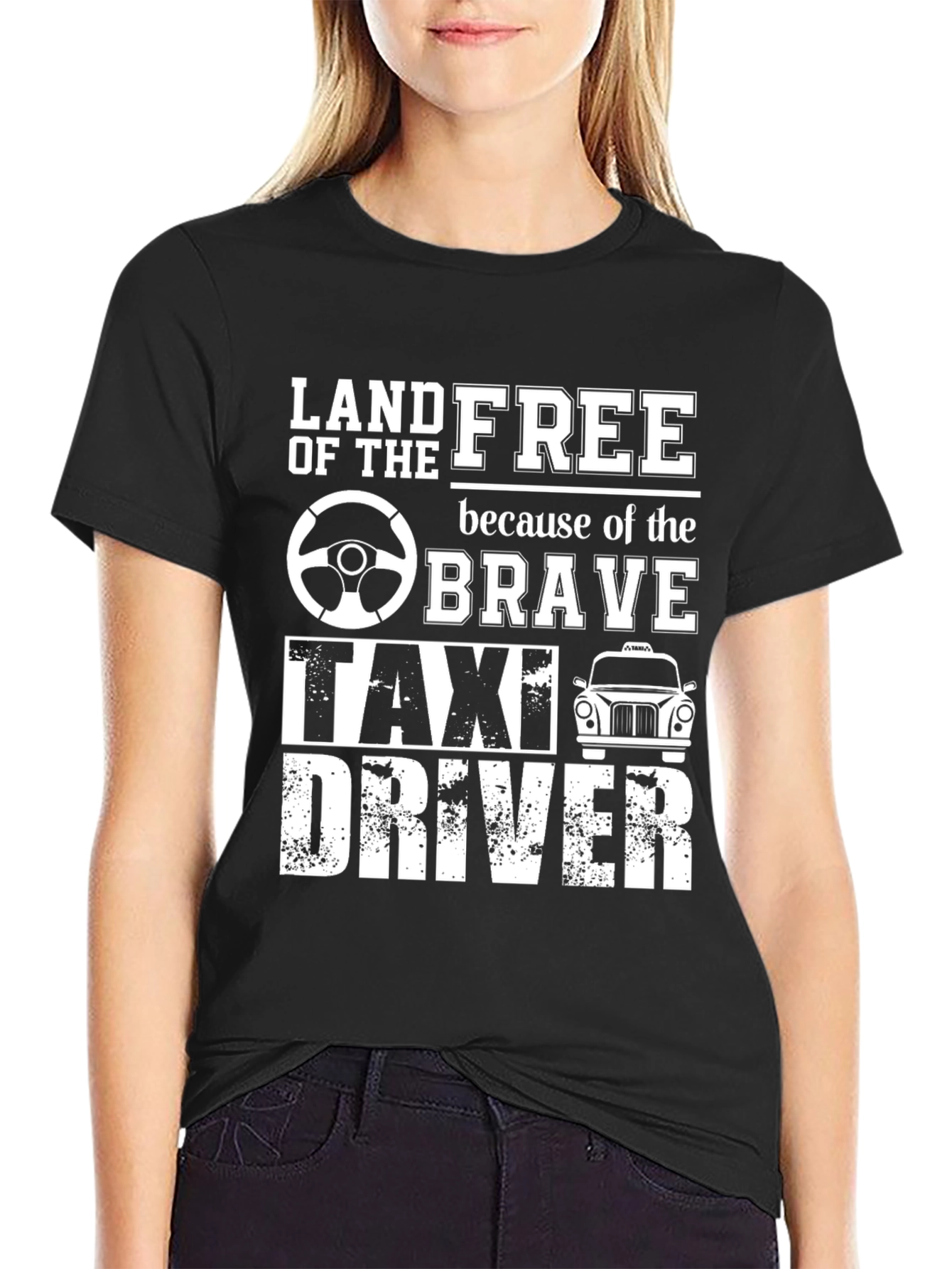 Land of the Free Taxi Driver T-Shirt
