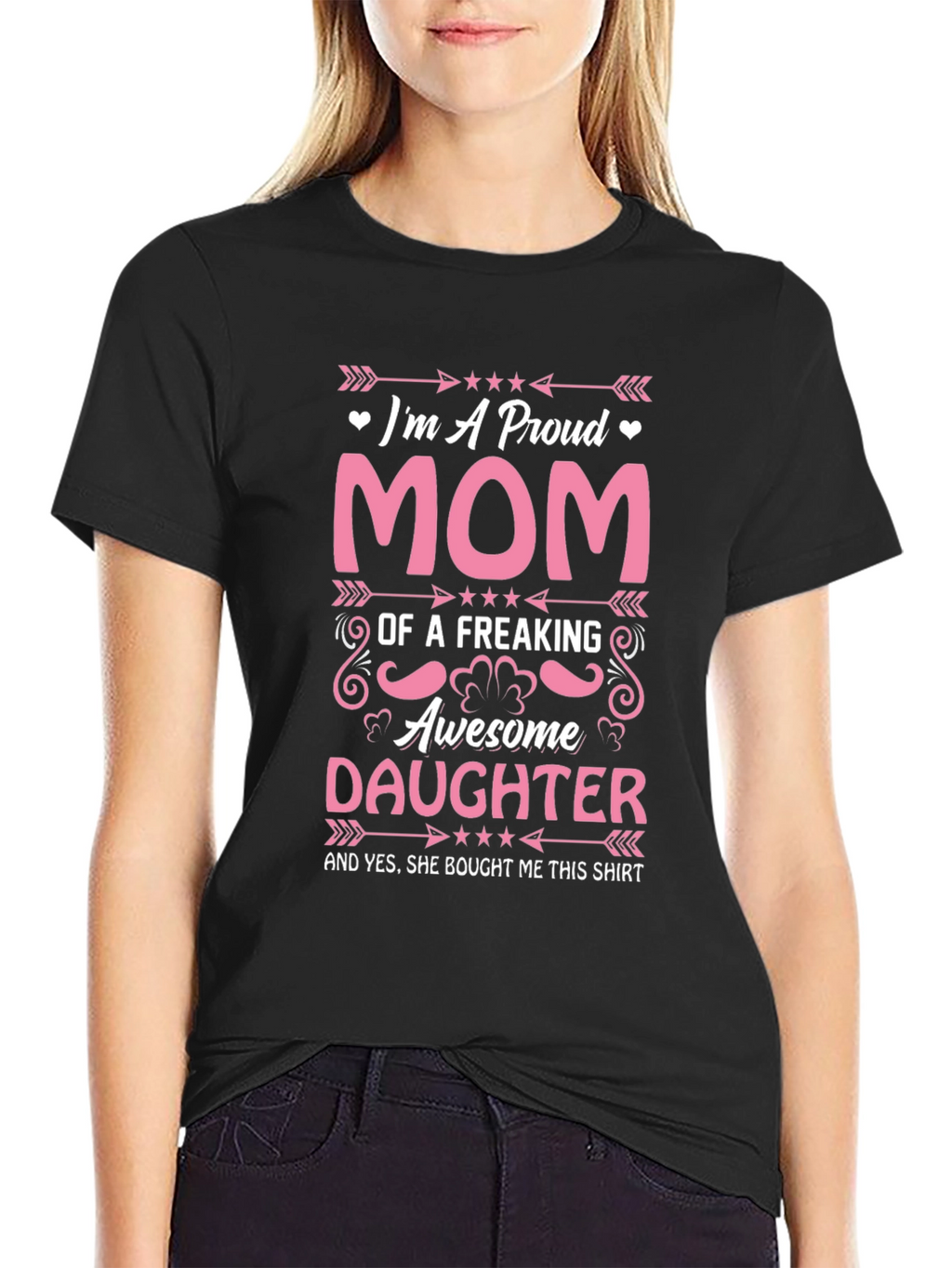 Proud Mom T-Shirt: Awesome Daughter Gift