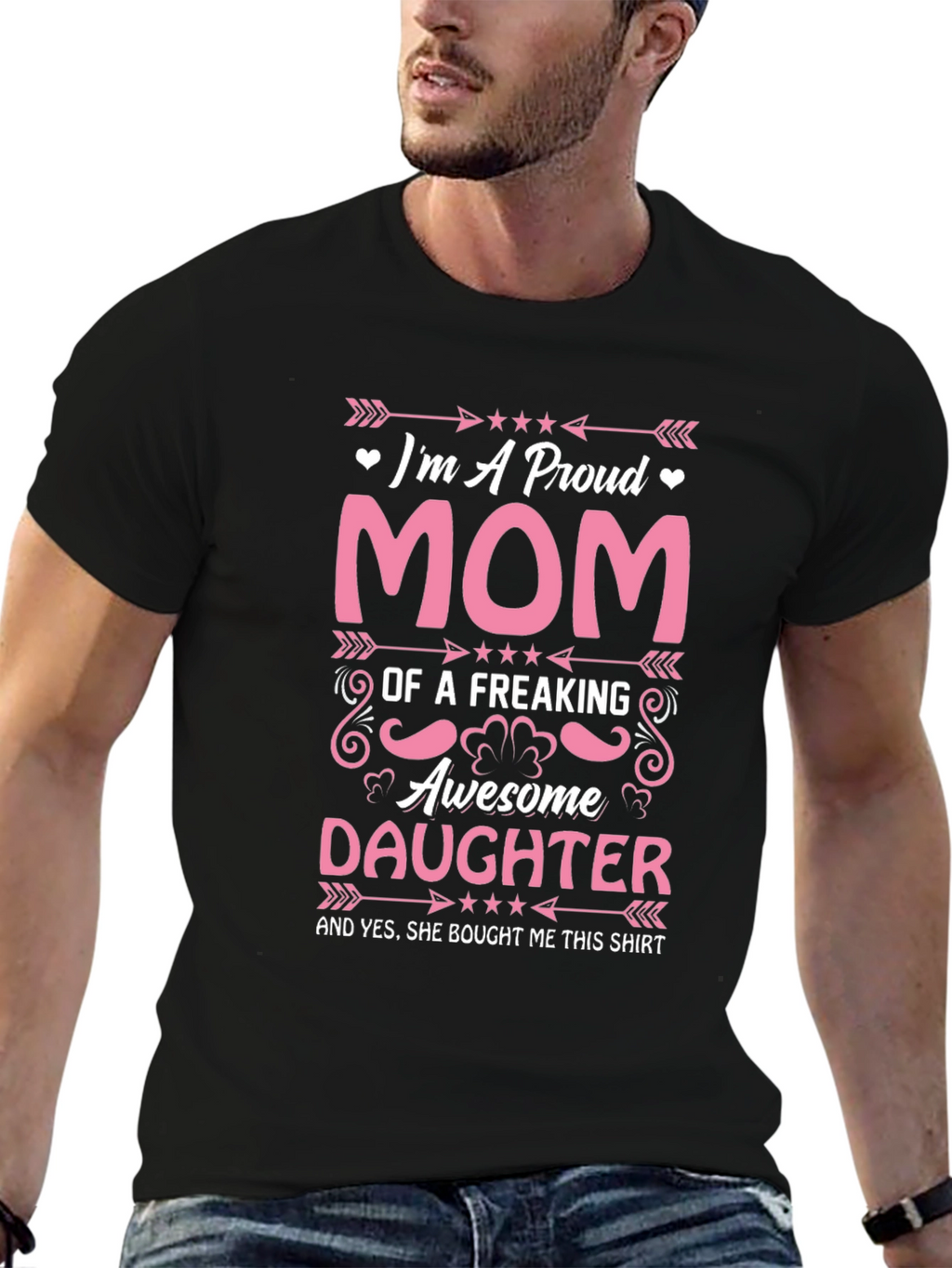 Proud Mom T-Shirt: Awesome Daughter Gift