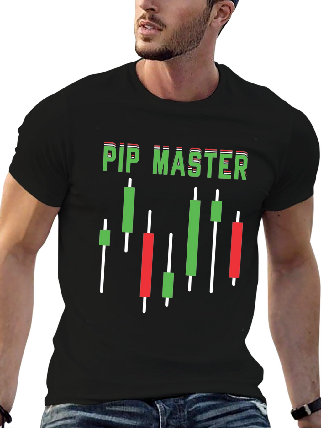 Pip Master T-Shirt Forex Trading Candlestick Charts