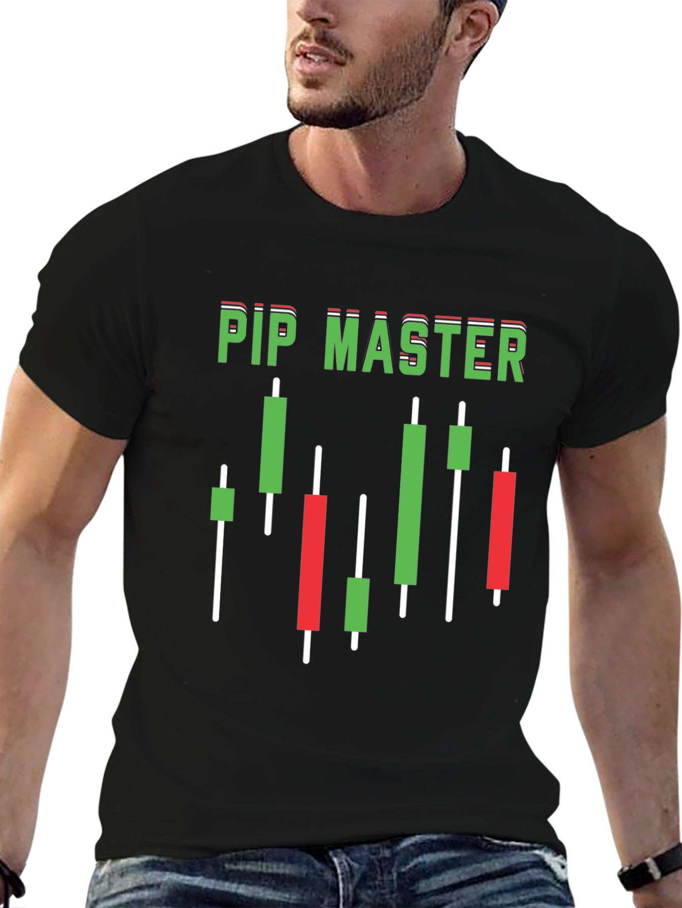 Pip Master T-Shirt Forex Trading Candlestick Charts