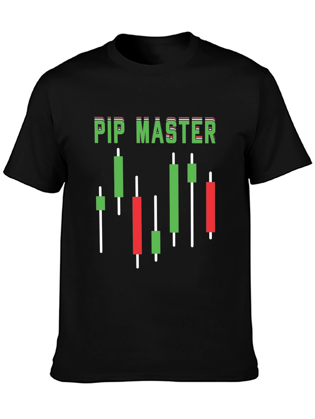 Pip Master T-Shirt Forex Trading Candlestick Charts