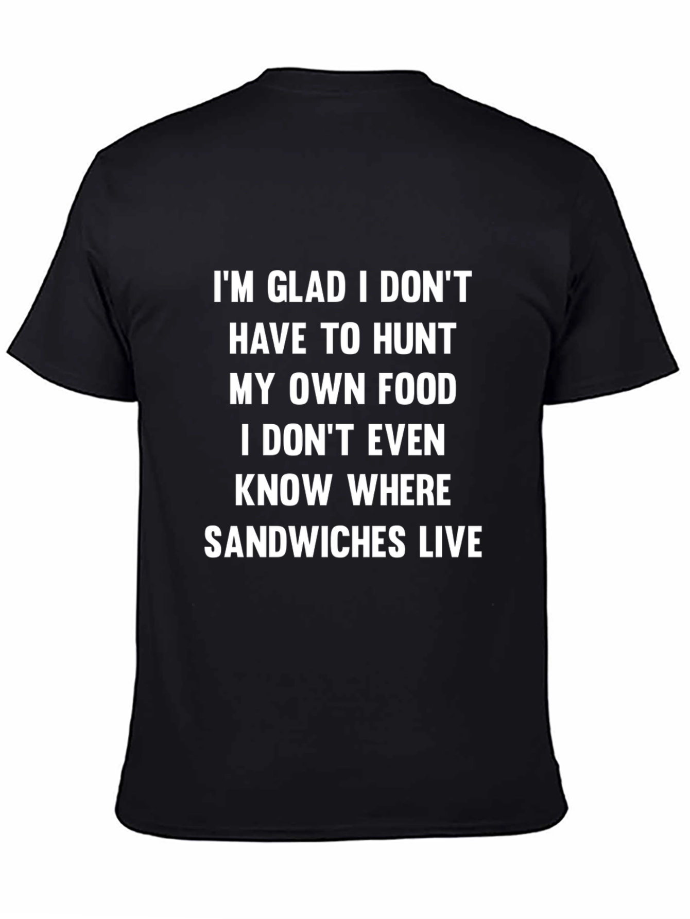 Funny Sandwich T-Shirt - I Dont Even Know Where Sandwiches Live