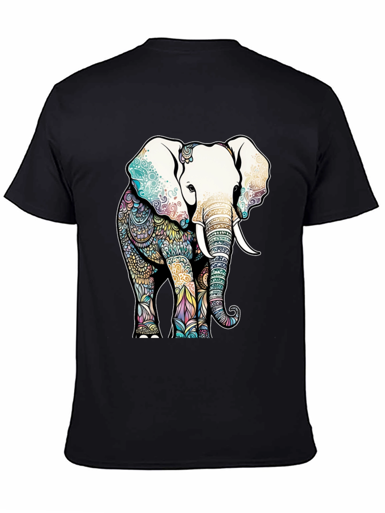 Elephant Mandala Graphic T-Shirt