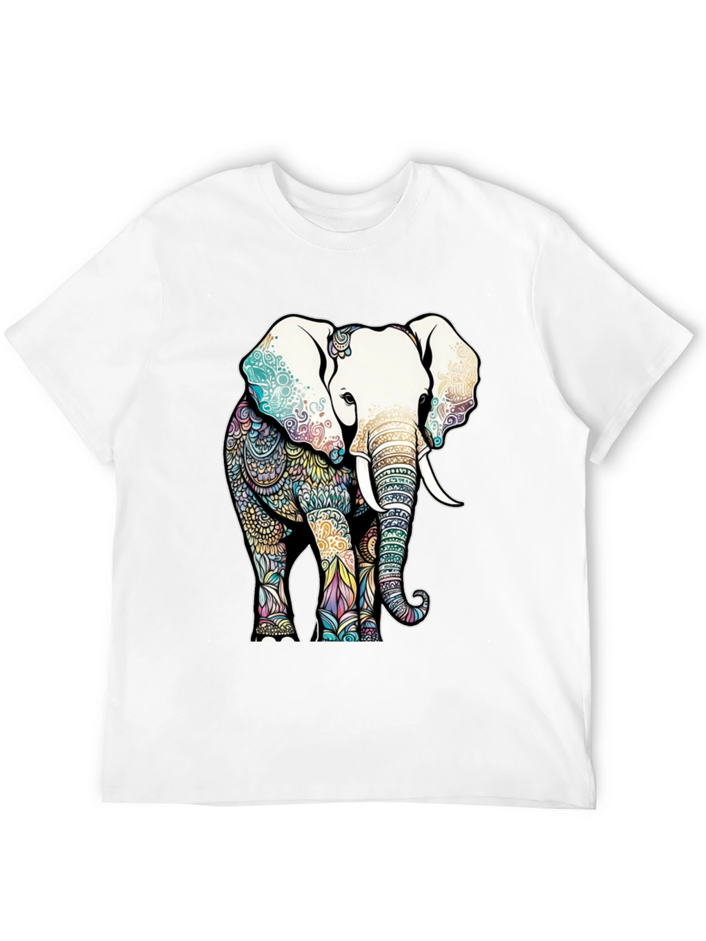 Elephant Mandala Graphic T-Shirt