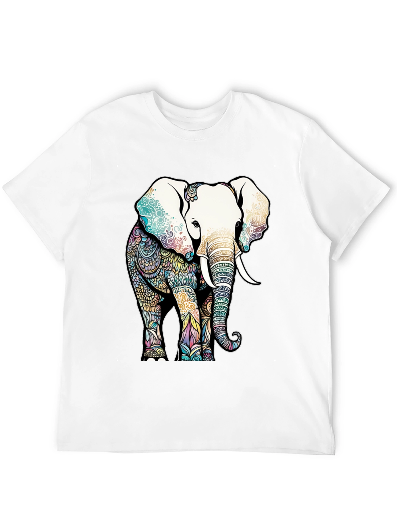 Elephant Mandala Graphic T-Shirt