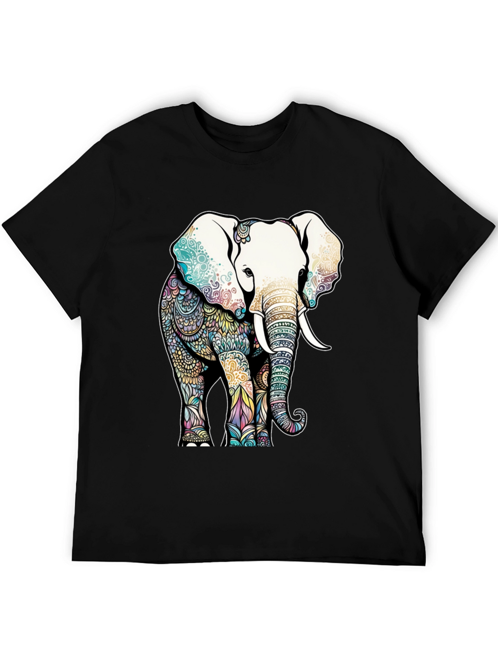 Elephant Mandala Graphic T-Shirt