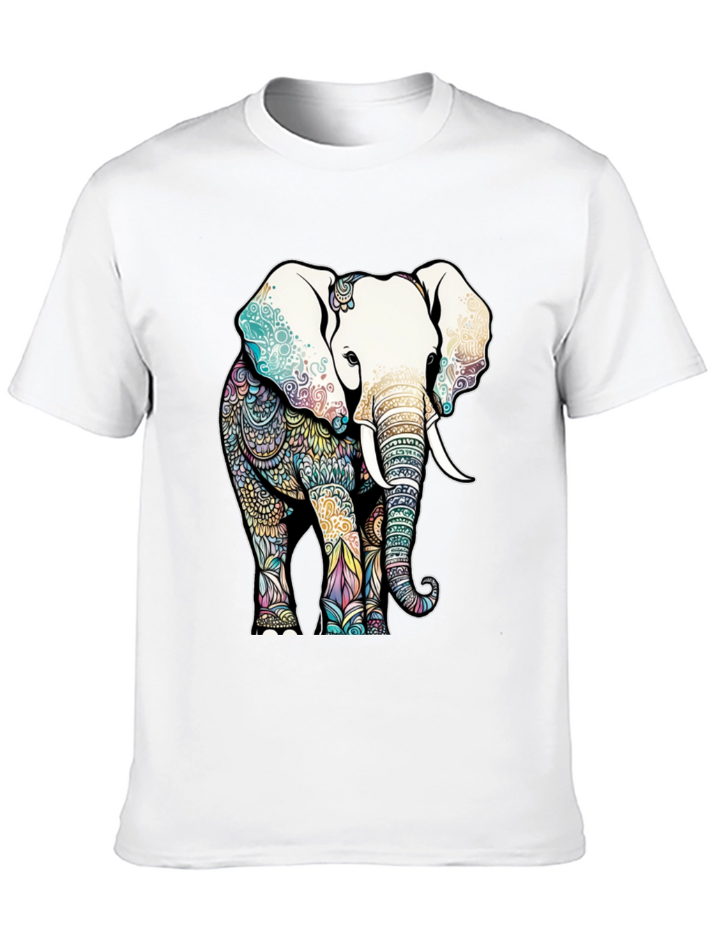 Elephant Mandala Graphic T-Shirt