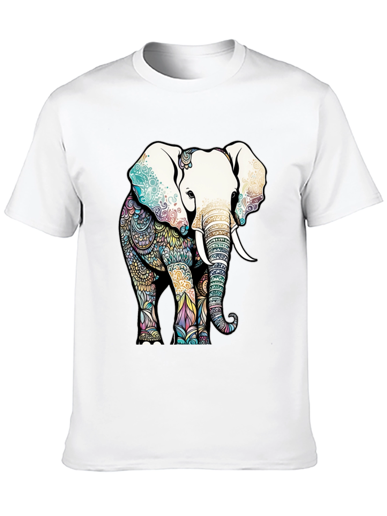 Elephant Mandala Graphic T-Shirt