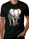 Elephant Mandala Graphic T-Shirt