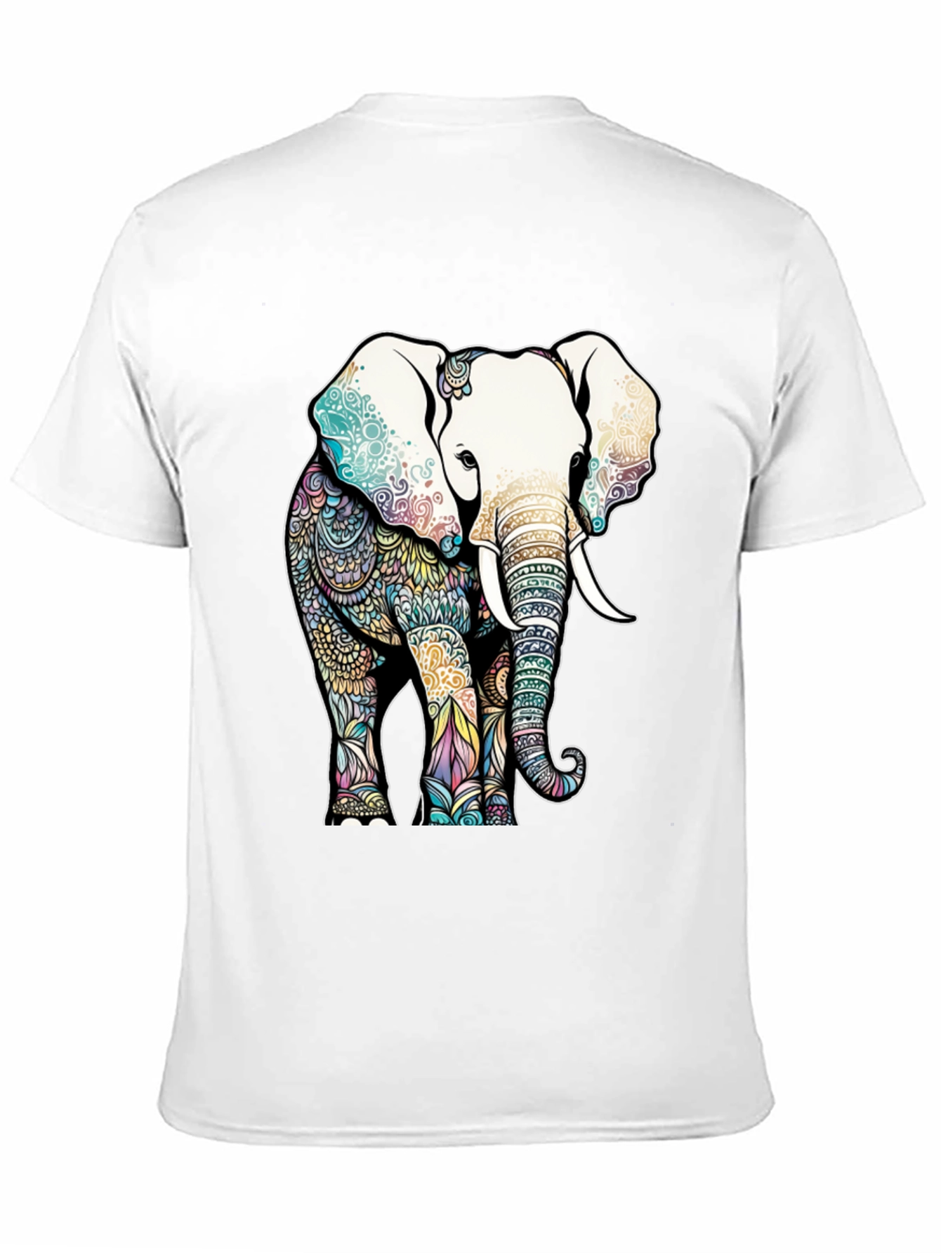 Elephant Mandala Graphic T-Shirt