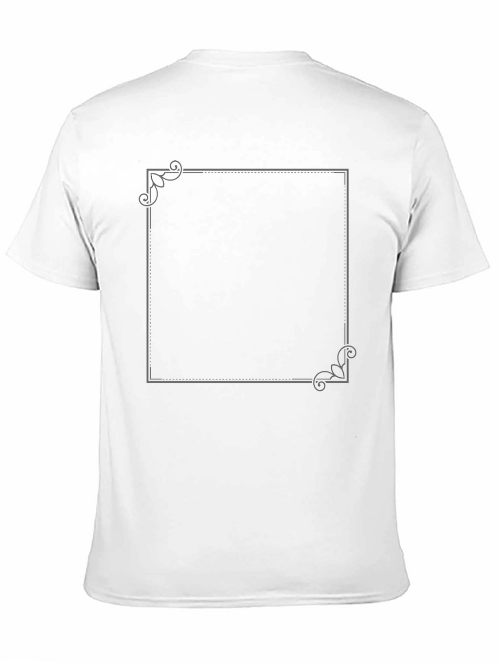 Elegant Framed Graphic Tee - Black