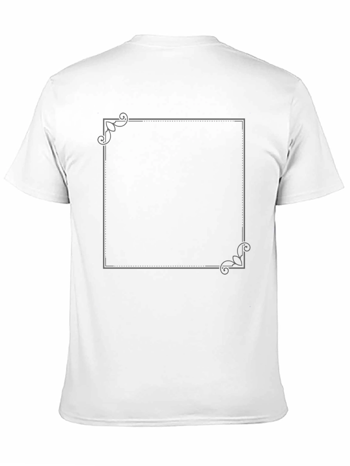 Elegant Framed Graphic Tee - Black