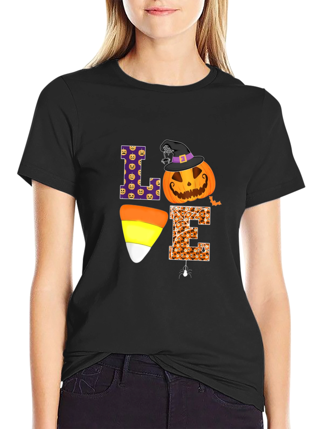 Halloween Love T-Shirt Pumpkin Witch