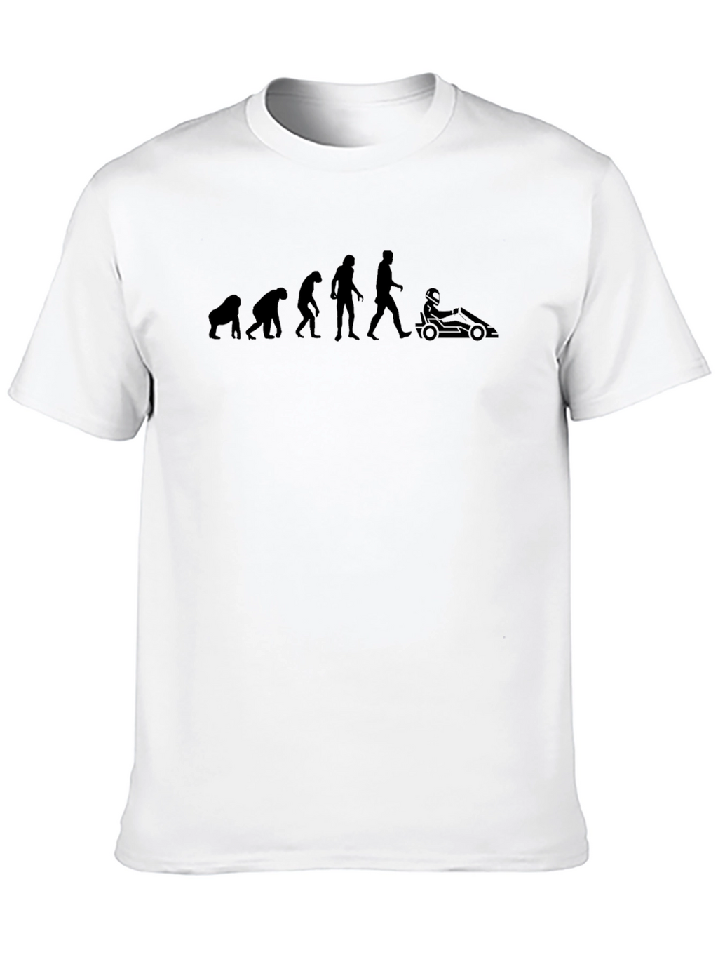 Evolution of Man Kart Racing T-Shirt
