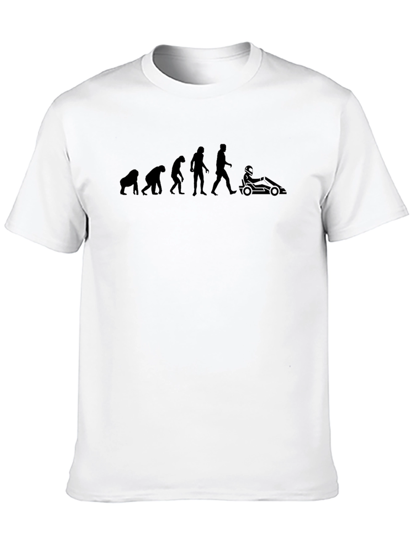 Evolution of Man Kart Racing T-Shirt