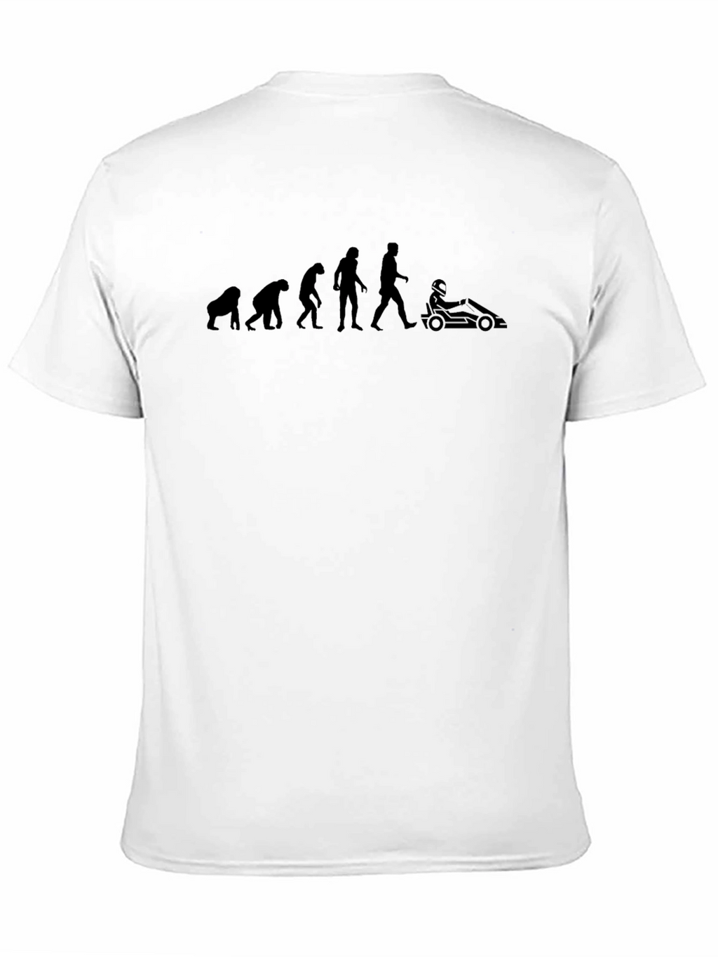 Evolution of Man Kart Racing T-Shirt