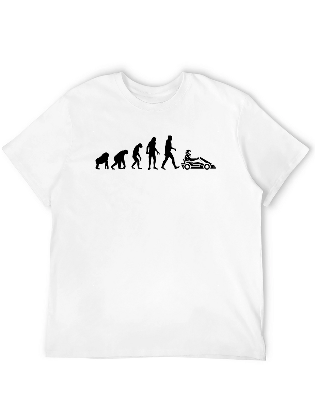 Evolution of Man Kart Racing T-Shirt