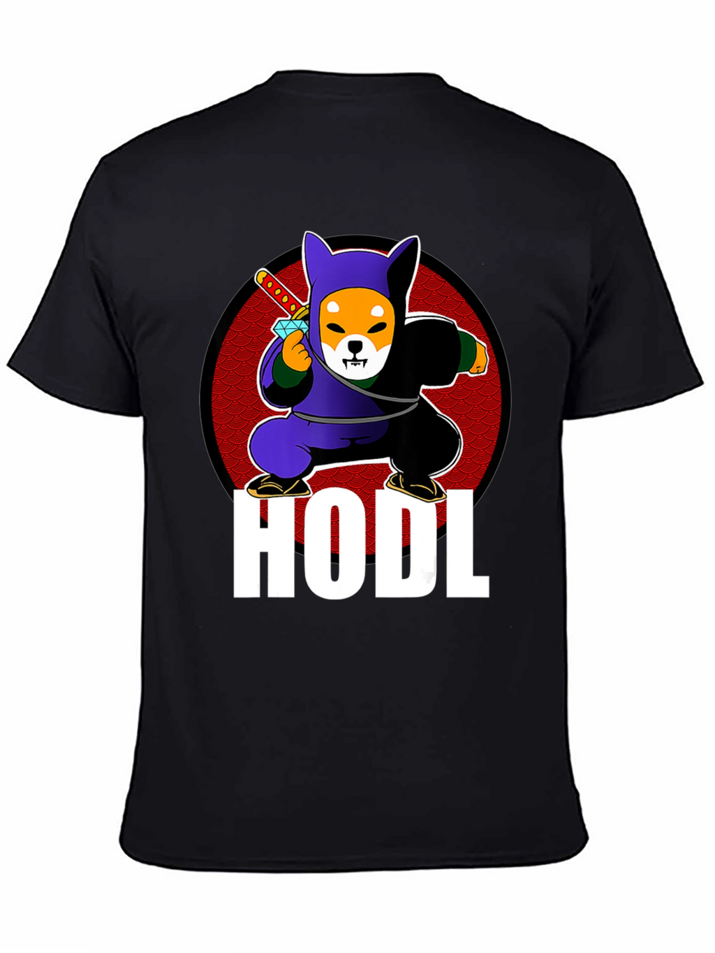 HODL Shiba Inu Ninja T-Shirt - Crypto Meme Tee