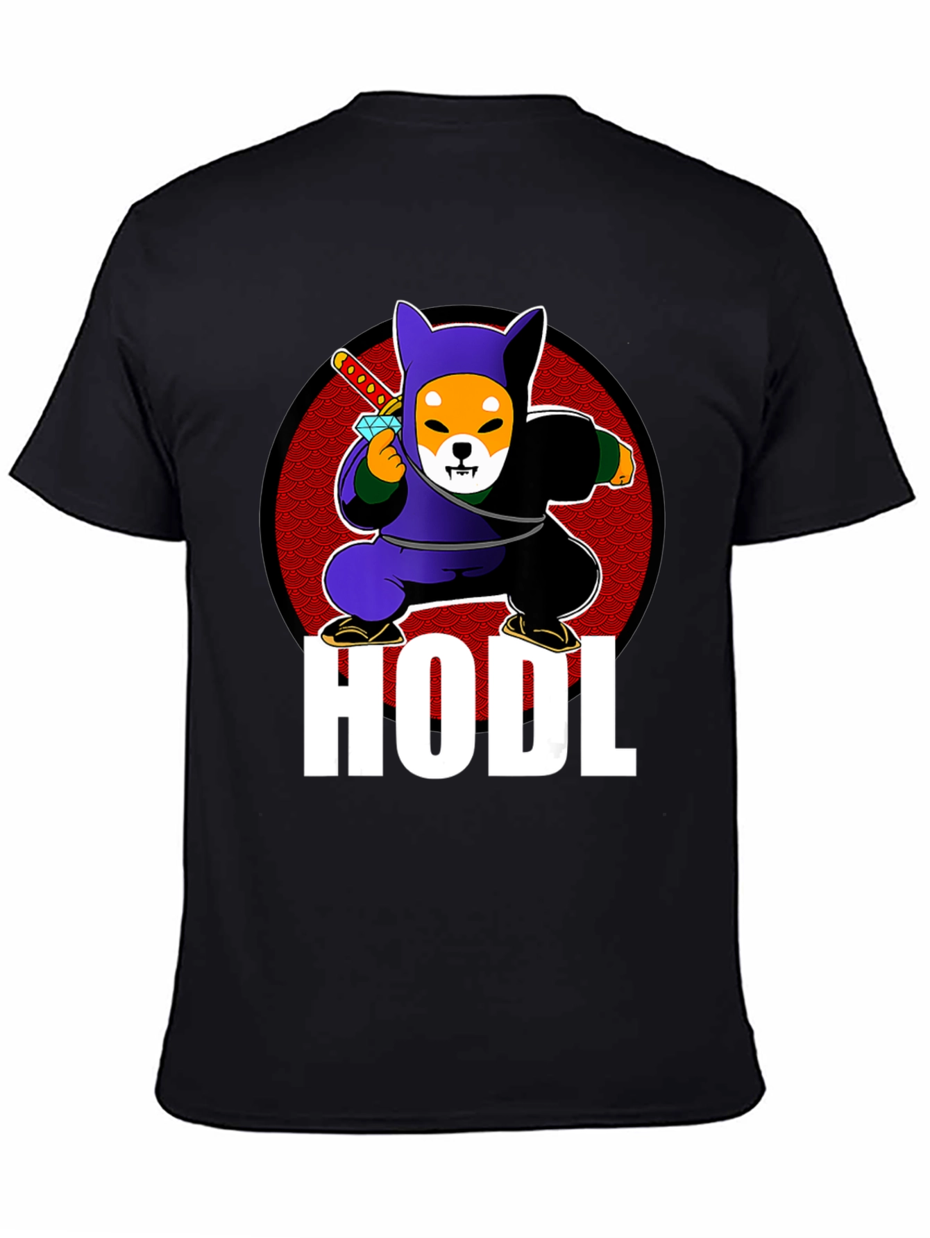 HODL Shiba Inu Ninja T-Shirt - Crypto Meme Tee