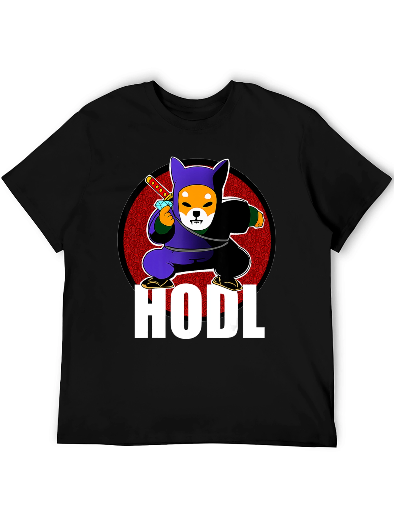 HODL Shiba Inu Ninja T-Shirt - Crypto Meme Tee