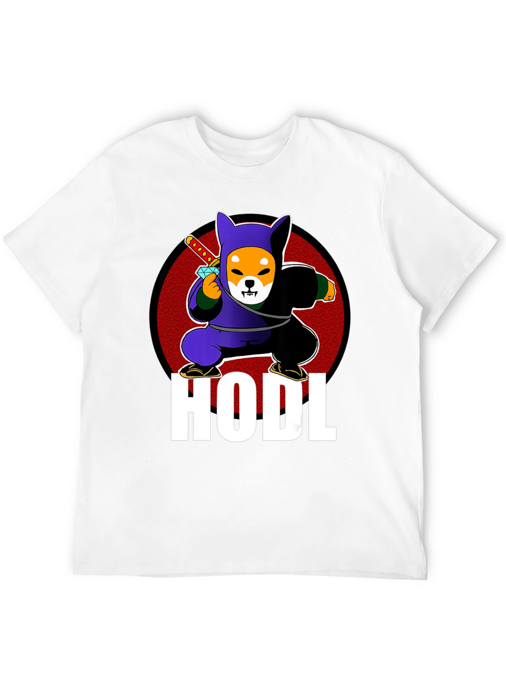 HODL Shiba Inu Ninja T-Shirt - Crypto Meme Tee
