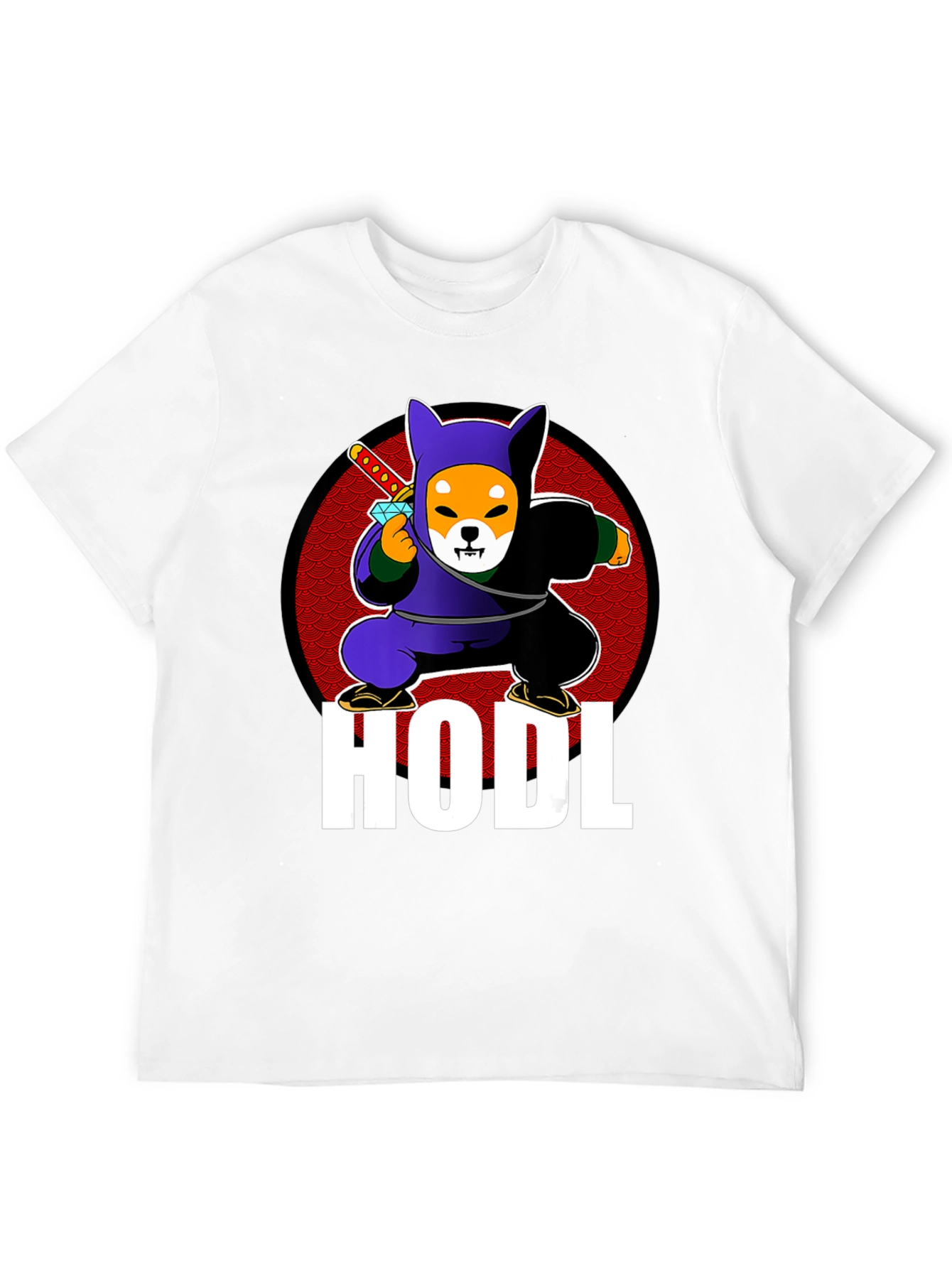 HODL Shiba Inu Ninja T-Shirt - Crypto Meme Tee