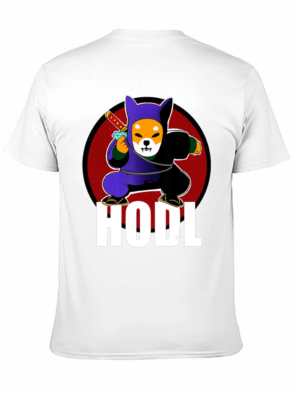 HODL Shiba Inu Ninja T-Shirt - Crypto Meme Tee
