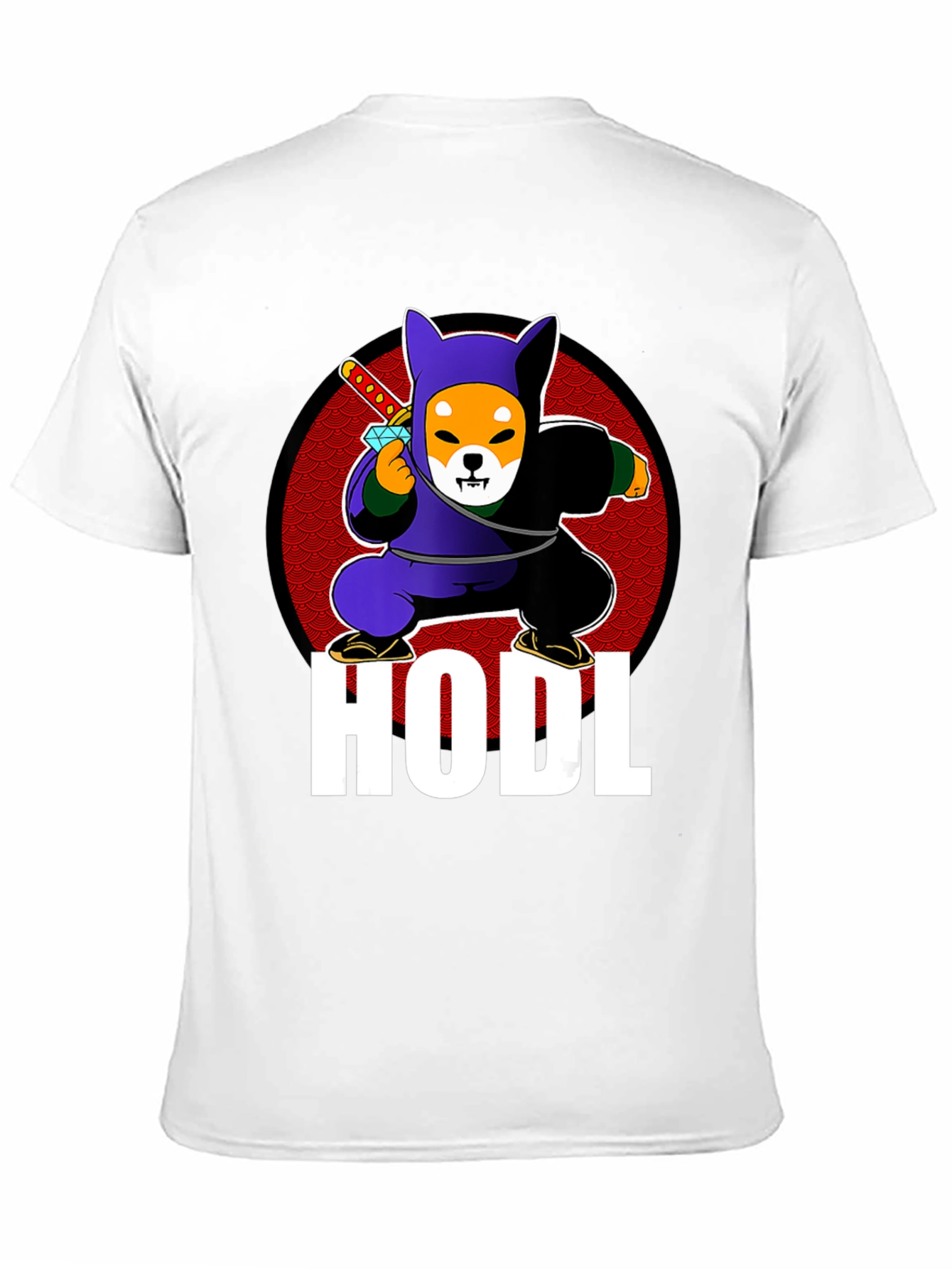 HODL Shiba Inu Ninja T-Shirt - Crypto Meme Tee