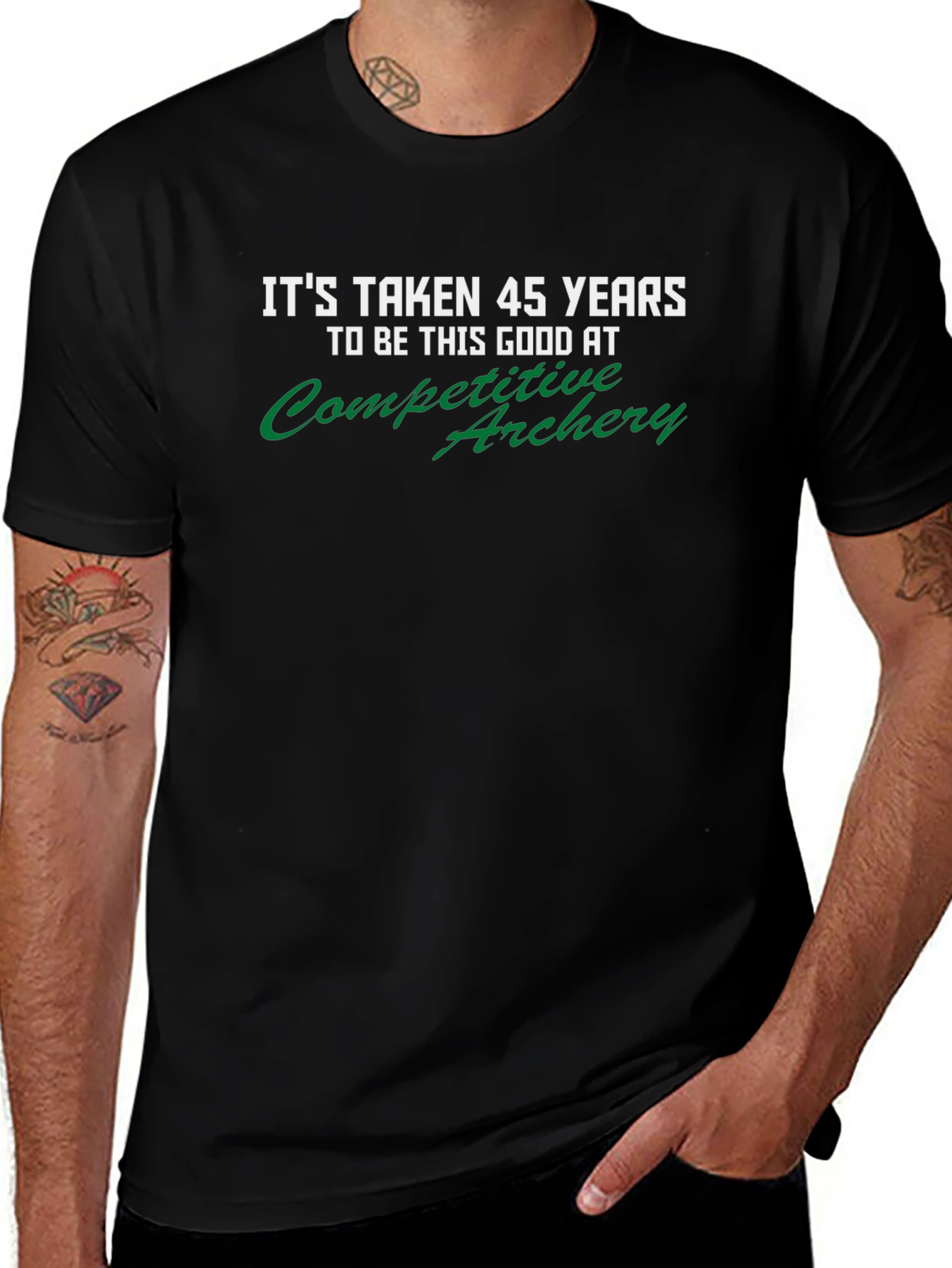Funny 45 Years Competitive Archery T-Shirt