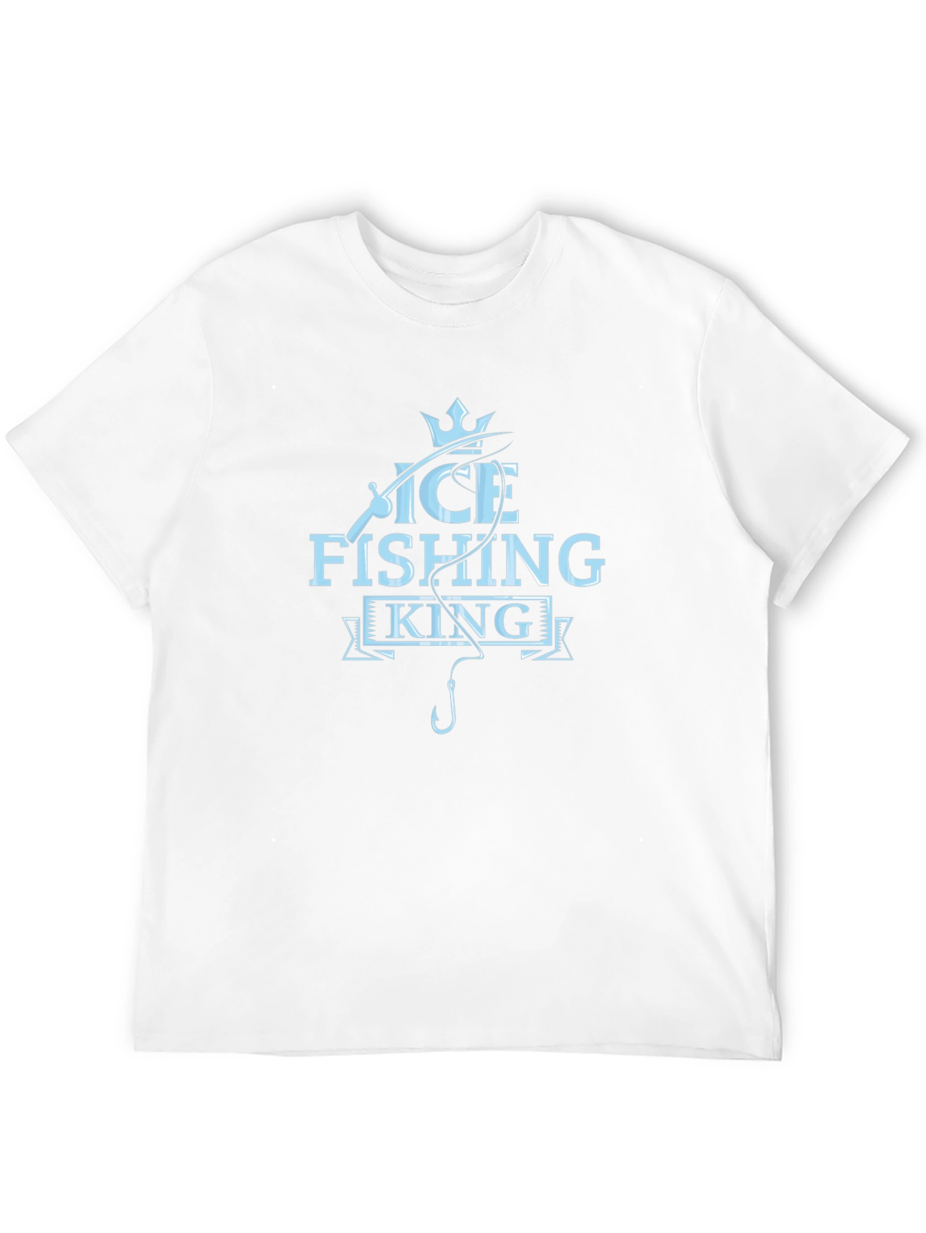 Ice Fishing King T-Shirt - Cool Angler Tee
