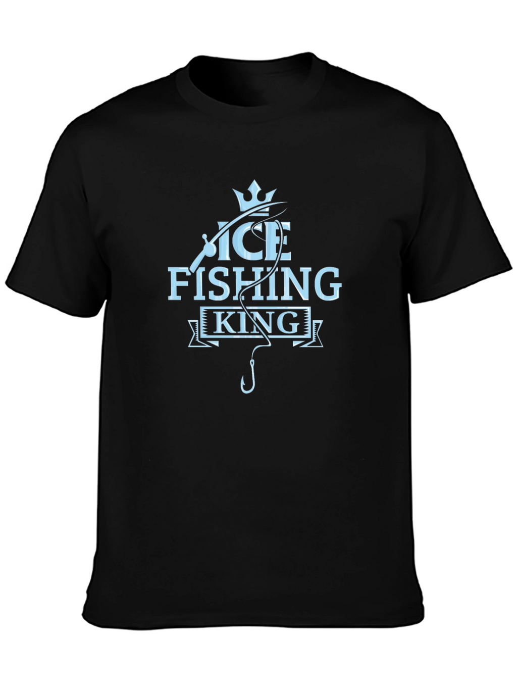 Ice Fishing King T-Shirt - Cool Angler Tee
