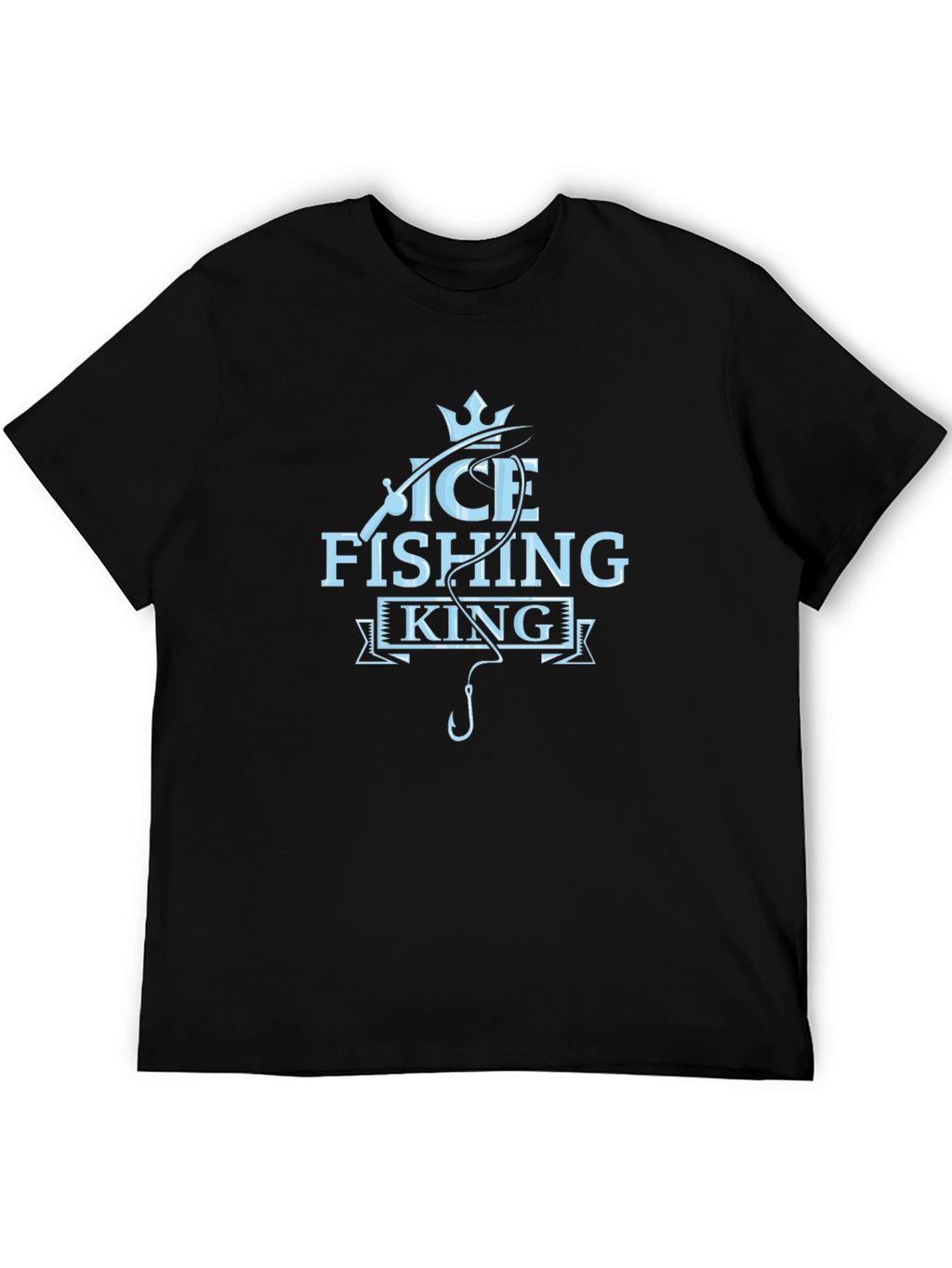 Ice Fishing King T-Shirt - Cool Angler Tee