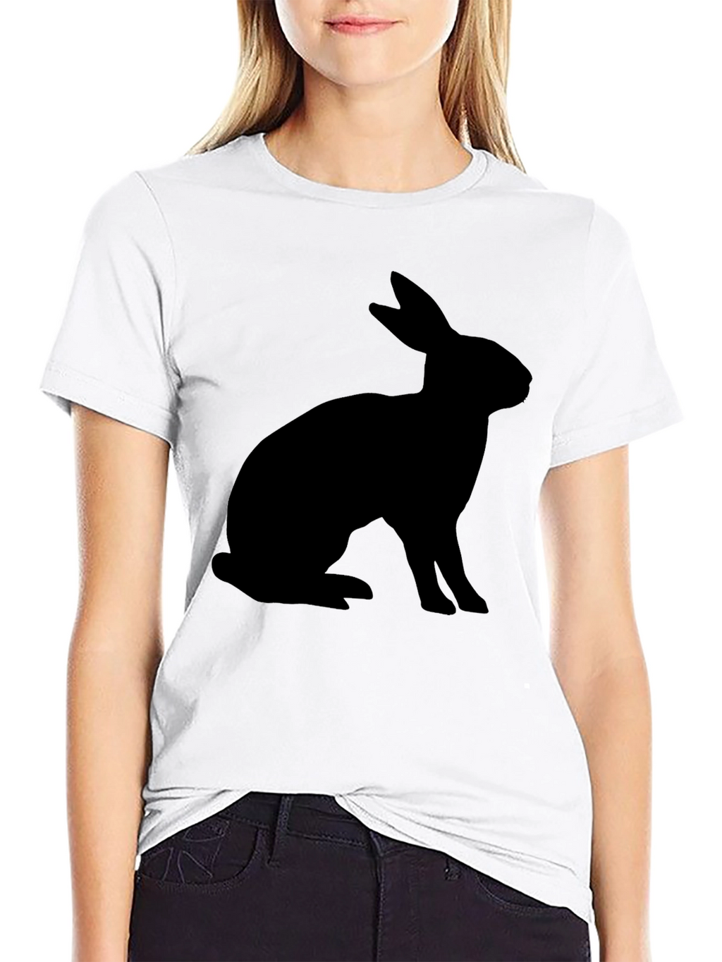 Black Rabbit Silhouette T-Shirt