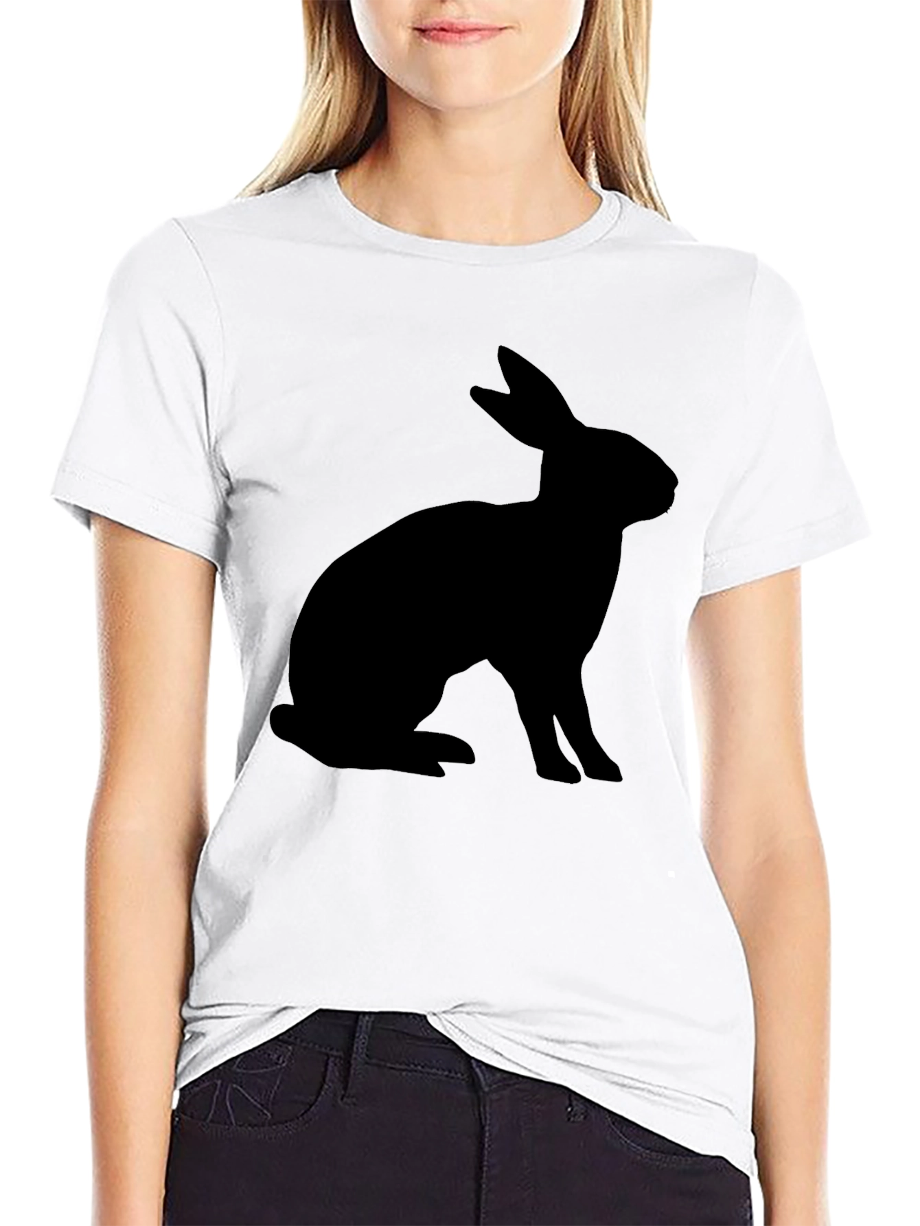 Black Rabbit Silhouette T-Shirt