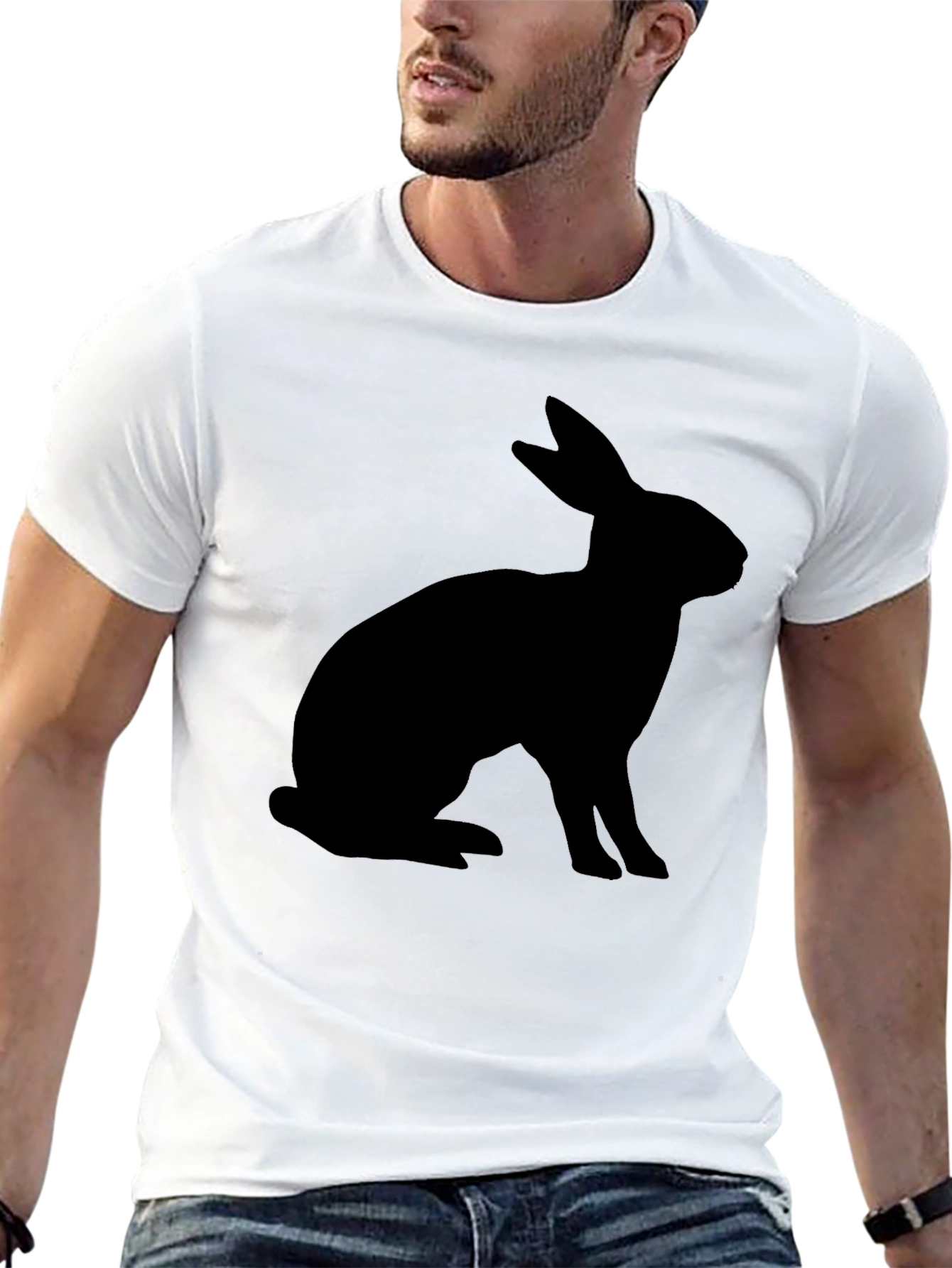 Black Rabbit Silhouette T-Shirt