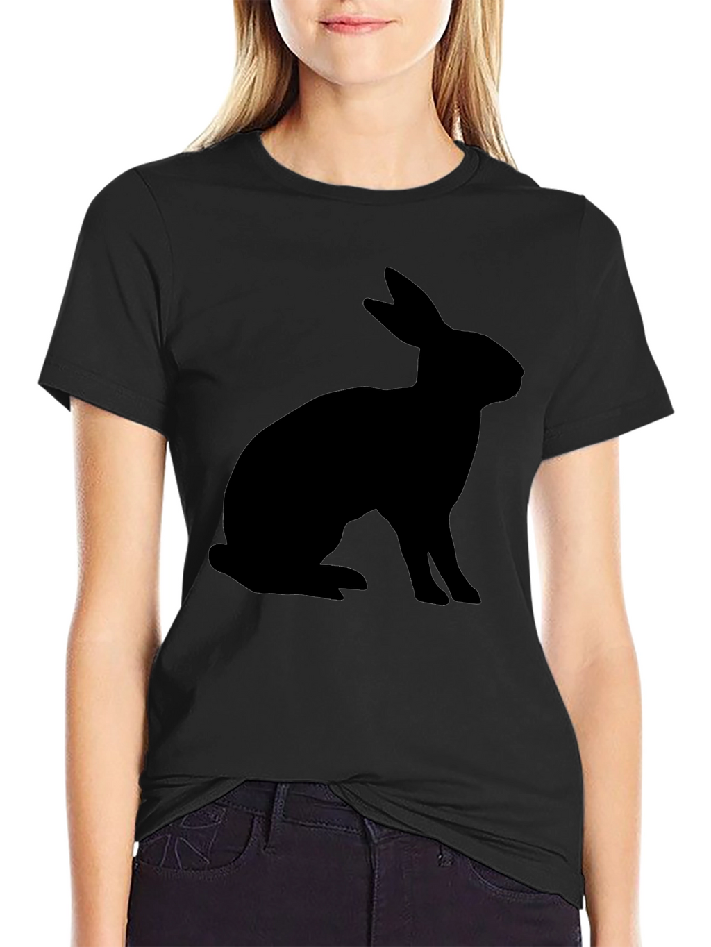 Black Rabbit Silhouette T-Shirt