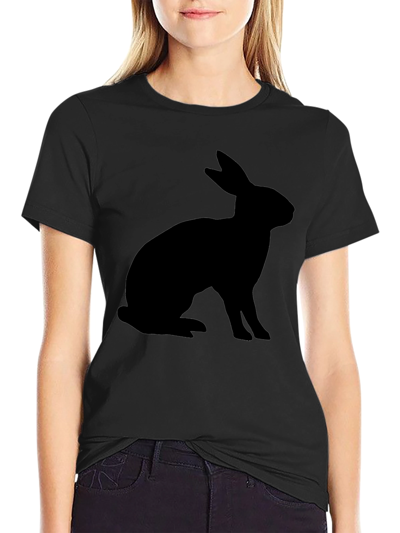 Black Rabbit Silhouette T-Shirt